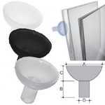 VENTOSA 15 mm GAMBO 6X12 bianco VENTOSA 15 mm GAMBO 6X12 bianco
