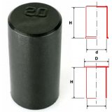 HIGH CAP PE-LD BLACKTERNAL HEXAGONAL 22x71 MM