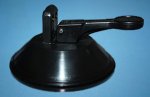 Lever sucker Ø 100 flange and cap, black Lever sucker Ø 100 flange and cap, black