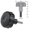 Star knob Lowcost in PP with zinc plated bolt Ø 50 F8 black