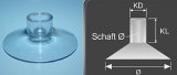 Suctioncup-crosshole /transp./50/17 /9.5