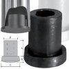 Puntali o sottopiedi in PVC 24 mm nero