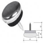 Buffer with nail and chrome top 15mm