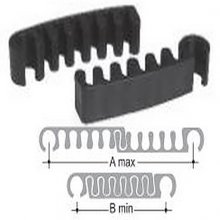 Clips for tube Ø 18 - 20 in PP black