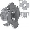 Iron T-nut thread in FE 1/4" Whitworth