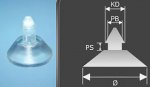 Suction cup head-PVC /transp./18/6/4 /5.2/14 Suction cup head-PVC /transp./18/6/4 /5.2/14