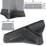 Double-AngleT insert protector in PE 70x35 black