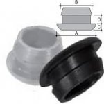Tube cover for windows in PVC 16X12 black