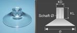 Suctioncup-crosshole /transp./37.5/12 /4.5 Suctioncup-crosshole /transp./37.5/12 /4.5