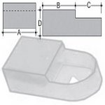 Copritesta per molle reti in PE neutro 15 x 16 Copritesta per molle reti in PE neutro 15 x 16