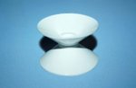 Suction cup double / PVC / white / 50 Suction cup double / PVC / white / 50
