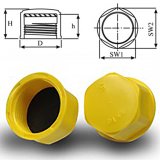 THREADED CAPS WITH WASHER M18 × 1.5