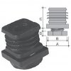 Adjustable foot with octogonal base - PP nero