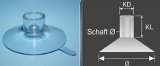 Suctioncup-crosshole /transp./50/17 /9.5