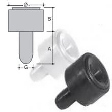 Round buffers in PVC 11H7 G.4,2X10 black