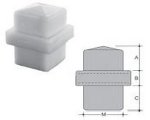 Innesto quadro per letti a castello in PA 25X25X1,5 neutro Innesto quadro per letti a castello in PA 25X25X1,5 neutro