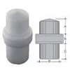 Round connector for castle-bed in PA 28X1,5 neutral