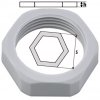 LOCKNUTS NYLON 6, M50X1.5 GREY