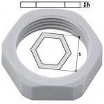 LOCKNUTS NYLON 6, 1" BLACK LOCKNUTS NYLON 6, 1" BLACK