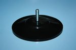 Suction cup PVC black 60 M4 galvanized 14/4