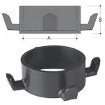 Cloth hanger 4 places Ø50