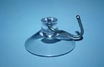 Suction Ø 37 - colorless, movable metalhook Suction Ø 37 - colorless, movable metalhook