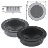 Round handle, shock proof in PS 22mm black