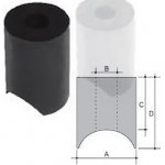 Tubetti distanziatori con incavo in PE 13X5,5X14 bianco Tubetti distanziatori con incavo in PE 13X5,5X14 bianco