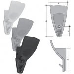 Coat hook tree wall mounting / black