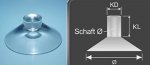 Suctioncup-crosshole /transp./37.5/12 /2 Suctioncup-crosshole /transp./37.5/12 /2
