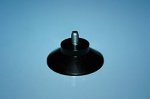 Suction cup PVC black 30 M4 iron-plated 6.5/4