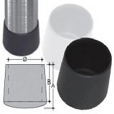 Light outer caps in PE Ø 30 black