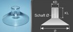 Suctioncup-crosshole /transp./37.5/12 /5/9 Suctioncup-crosshole /transp./37.5/12 /5/9