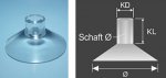 Suctioncup-crosshole /transp./37.5/12 /5/6 Suctioncup-crosshole /transp./37.5/12 /5/6