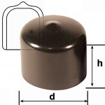 SOFT END CAPS BLACK PVC DIAM 5.2X13 MM SOFT END CAPS BLACK PVC DIAM 5.2X13 MM