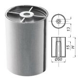 Foot color printed Ø50 h-80 down chrome studs