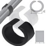 Saddle feet for distanz in PE18-20 black