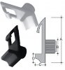Holder shelf in PS 10 mm white