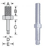 GAMBO RUOTA filettati 8X30 F.7X24