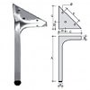 Stainless steel foot for sofa 190mm