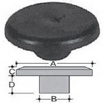 Screw cover in PE (With Hexagon for screw 6MA)