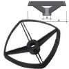 Umbrella-stand plate TREE black