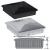 Square insert in ABS nero mm Ø 15X15X1,2