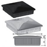 Square insert in ABS Chrome mm Ø 20X20X1,2