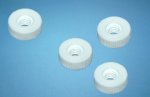 Knurled nut - M6 plastic - PA 6.6, white Knurled nut - M6 plastic - PA 6.6, white