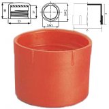 CAPSULA FILETTATA PE-LD ROSSO PER 1" x 11 GAS A PRESSIONE