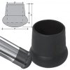 Ladder insert in PVC black 20 mm