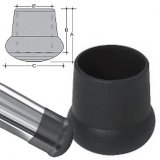 Ladder insert in PVC black 38 mm