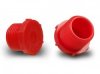 THREADED UNI. PLUG PE-LD RED FOR 7/16"UNF