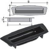 Shock proof handle in PS 80X27 black